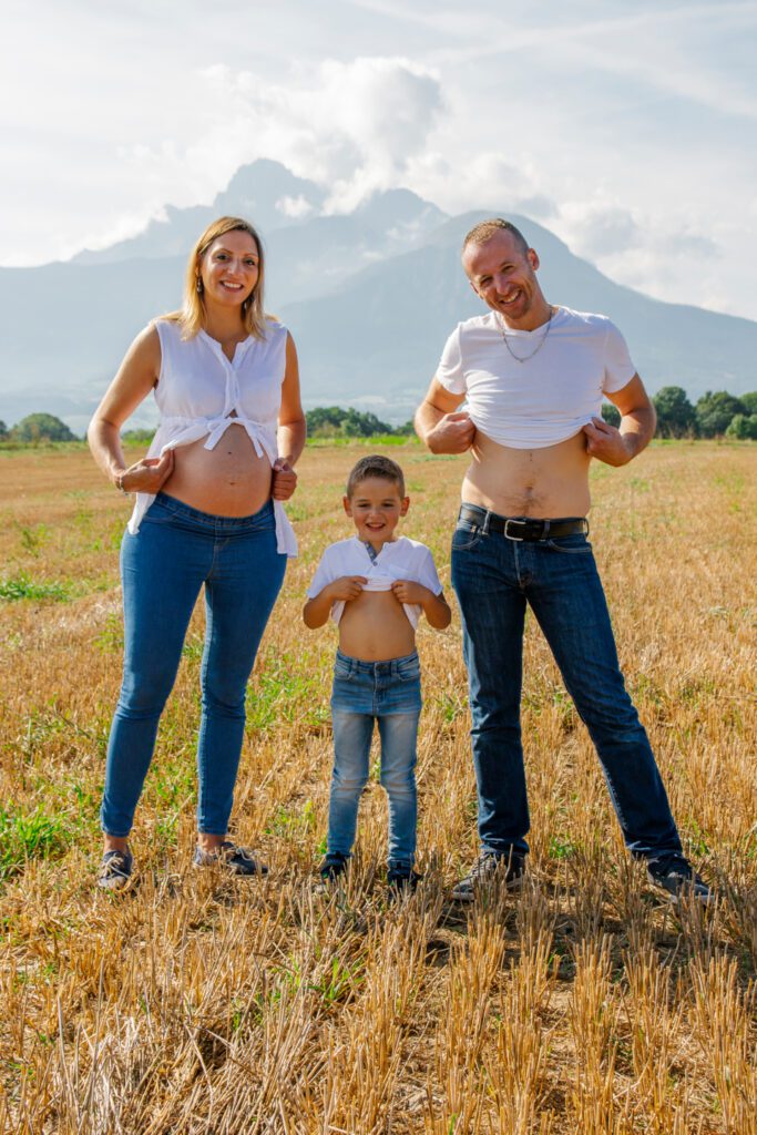 Photos de maternité en matheysine en famille