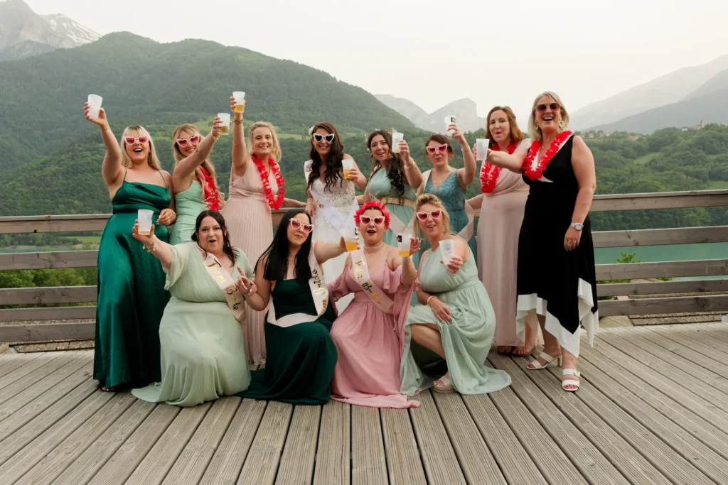 Photos de mariage au Lac du Sautet, réception à la Salle Tuile au Loup